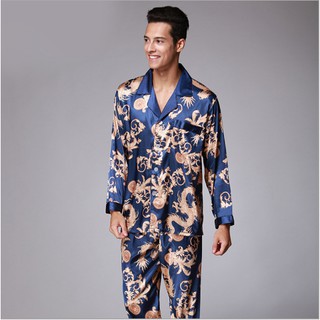 Đồ bộ Pijama đồ bộ nam dài tay, chất lụa satin cao cấp mềm mại, nhẹ và mát, không phải phi lụa nhé. Size L-2XL