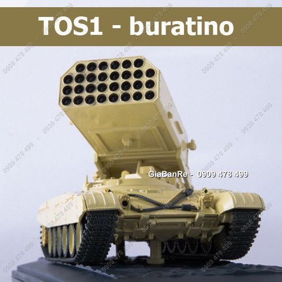 Xe Mô Hình Hoàn Thiện Hệ Thống Pháo Phản Lực Tos 1 - Buratino -  Tỉ Lệ 1:43 - Modimio