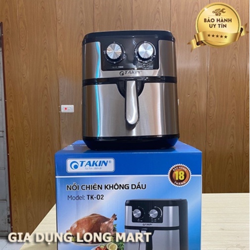 💥Nồi Chiên Không Dầu TAKIN TK-02 9.2L (New 2021) - Dung Tích Siêu Lớn, Bảo Hành 12 Tháng