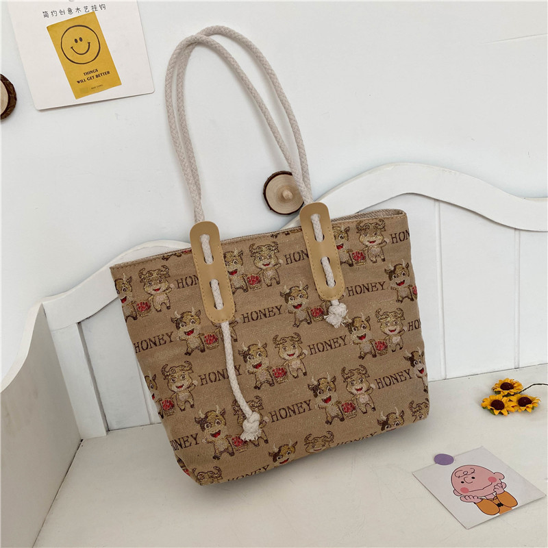 Túi Xách Nữ Vải Bạt Thời Trang Châu Âu