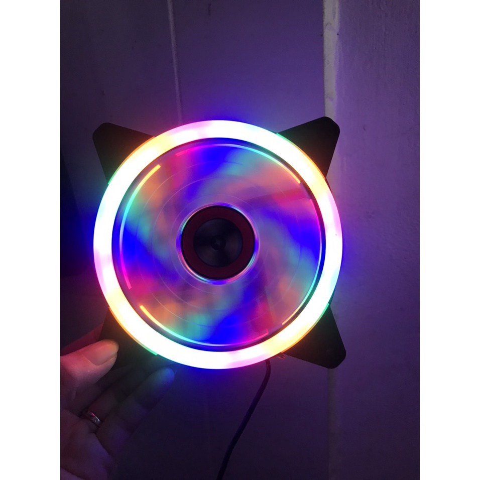 Fan Led  12cm Làm Mát Cho Case Máy Tính - Quạt Tản Nhiệt, Fan Led RGB WM Star V8