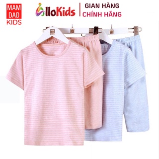 12-52kg Bộ cotton Cộc tay cho Bé Trai, Cho Bé gái hãng Mamdadkid