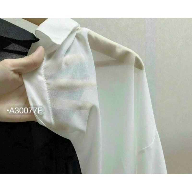 Set 2 món áo voan, Set sơ mi voan khoác ngoài kèm áo nhún đi chơi, đi biển