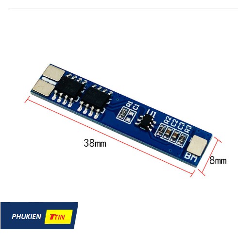 Mạch sạc pin 2S dòng liên tục 5A bảo vệ ngắn mạch, sạc phục hồi