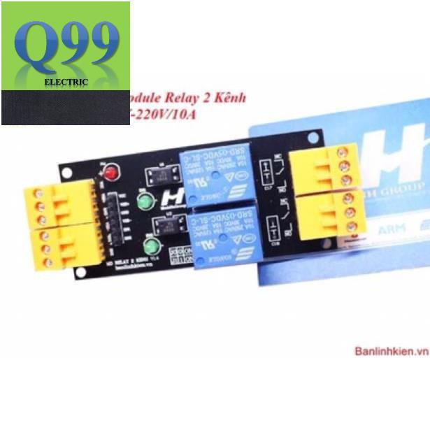 [Giá sốc] Module điều khiển thiết bị qua ReLay 2 Kênh 5V , 12V , 24V 10A