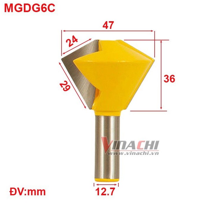 NGHỀ MỘC MŨI GHÉP ĐA GIÁC MUWANG - 1 MŨI