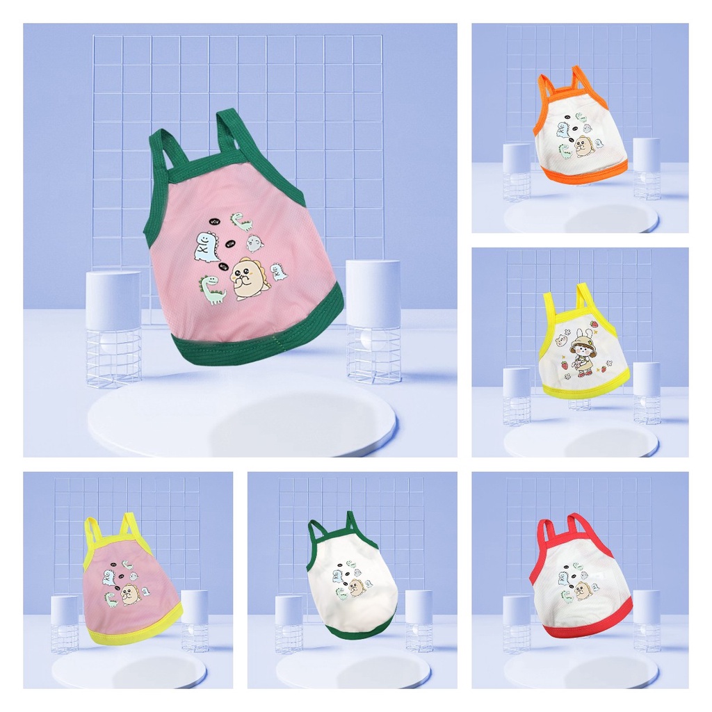 Quần áo cho thú cưng dog harness t shirt dinosaur dog quần áo mùa hè dinosaur áo sơ mi giản dị vest thú cưng