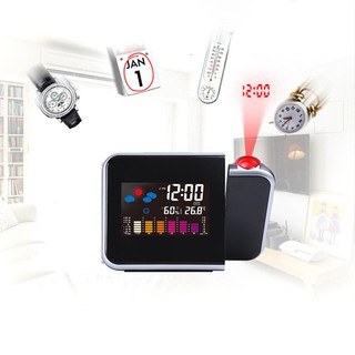 Đồng hồ báo thức điện tử với màn hình LCD và đèn LED lưng
