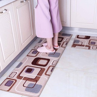 Thảm Nhà Bếp Cao Cấp, Bộ Thảm bếp 3D (1 thảm ngắn + 1 thảm dài) (Giao Hình Ngẫu Nhiên)