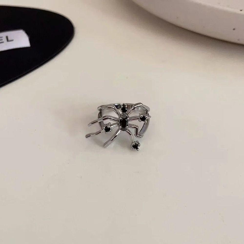 Nhẫn Hở Hình Nhện Có Thể Điều Chỉnh Phong Cách Punk Cá Tính