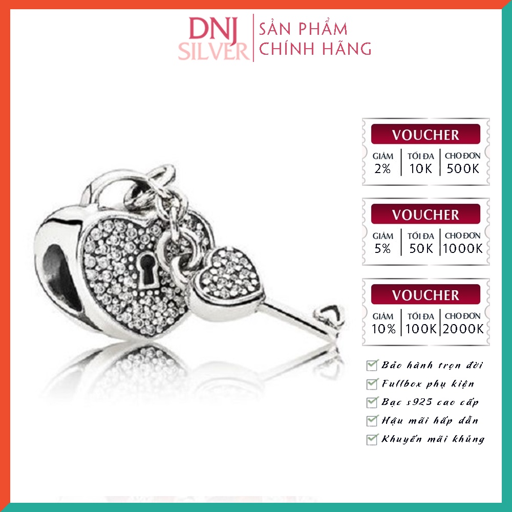 Charm bạc 925 cao cấp, bộ tổng hợp các mẫu charm bạc DNJ để mix vòng charm - Bộ sản phẩm từ DN129 đến DN144