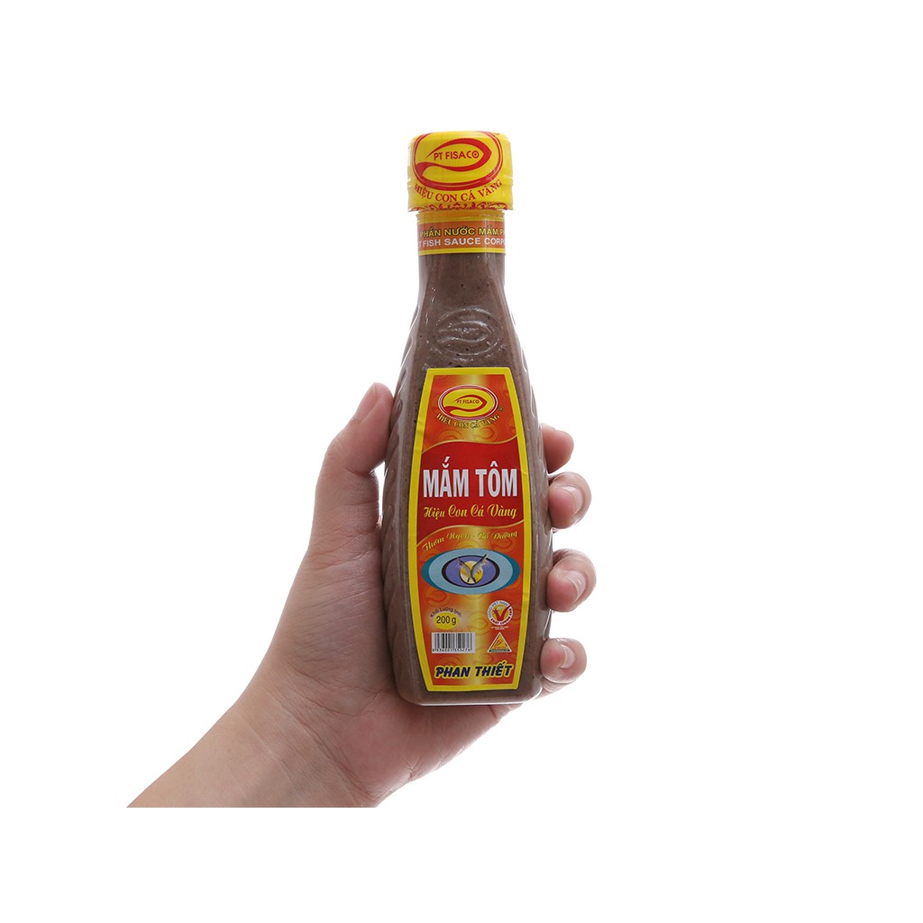 MẮM TÔM PT FISACO - Hiệu Con Cá Vàng - chai 200g