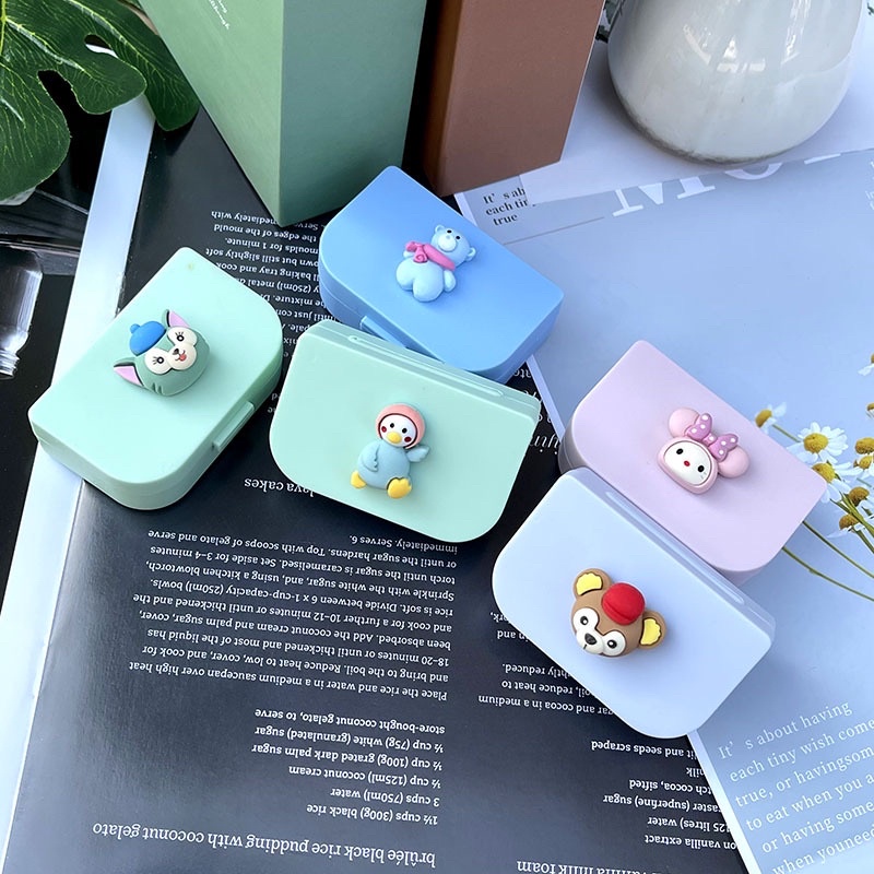 Khay Mini 3D Thú Nhiều Mẫu - Case Đựng Lens