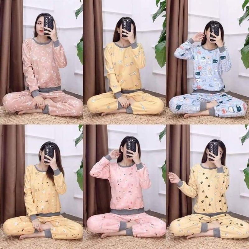 Bộ nỉ bông người lớn size dưới 58kg, lót bông ấm áp, có túi quần, hàng loại 1, có bán sỉ