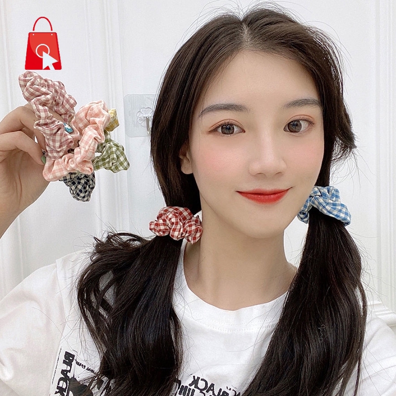 Dây Buộc Tóc Mặt Hoa Lớn Kiểu Pháp Jp1