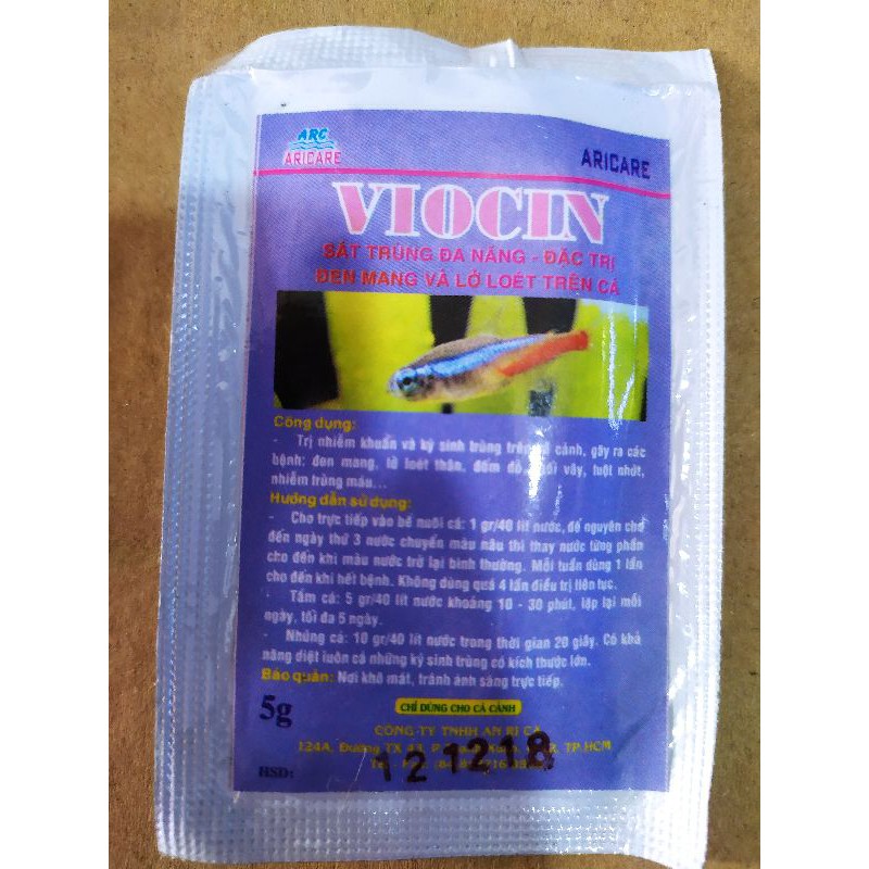 Bộ 6 sản phẩm xử lý mọi loại nấm bệnh trên cá cảnh (Tặng kèm 1 chai Vi sinh PSB 500ml)