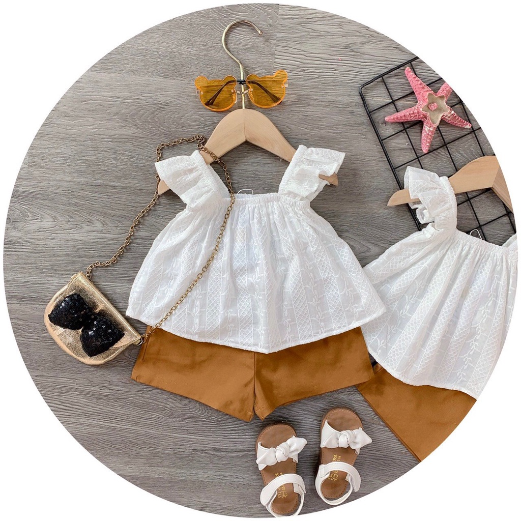 Đồ bộ bé gái 8 đến 18 kg AM893 - bộ quần áo trẻ em ren hoa xinh TTR210