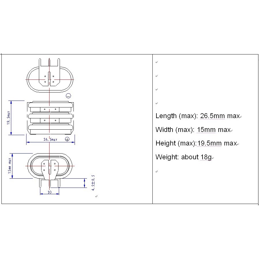 Pin sạc NI-MH 3.6V 160mAh 3/V160H loại 3 chân
