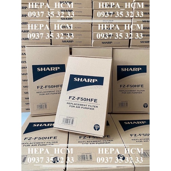 màng lọc hepa máy lọc không khí Sharp FZ-F50HFE,  FP-J40E-W, FP-G50E-W , FP-JM40V-B, FP-GM50E-B, FP-F40, FP-FM40.