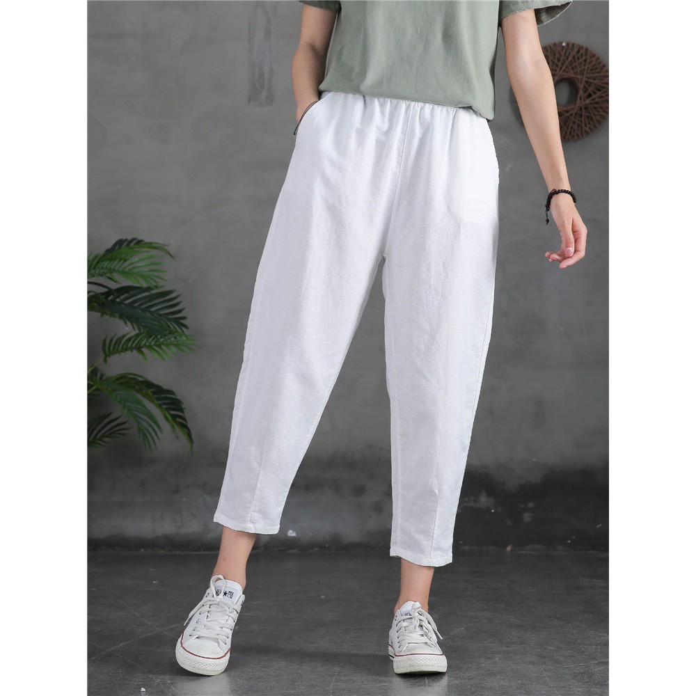 Quần baggy đũi nữ,đũi xước mát mẻ, bigsize 80 cân BGĐ _ Ladyssss