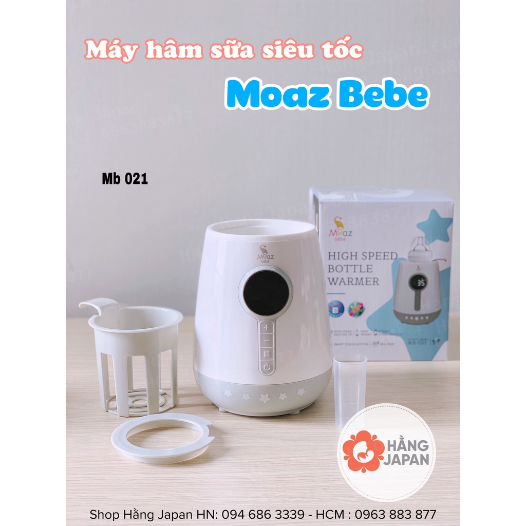 Máy hâm sữa siêu tốc thông minh moaz bebe MB-021 Hàng chính hãng