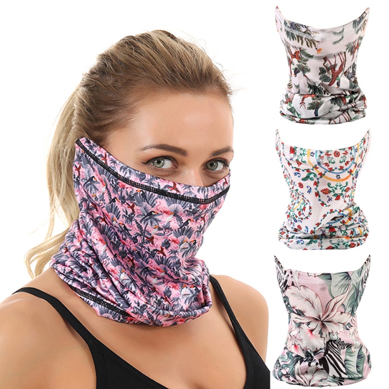 Khăn Quấn Đầu Gọn Nhẹ Thoáng Khí Thấm Hút Mồ Hôi In Họa Tiết Xinh Xắn