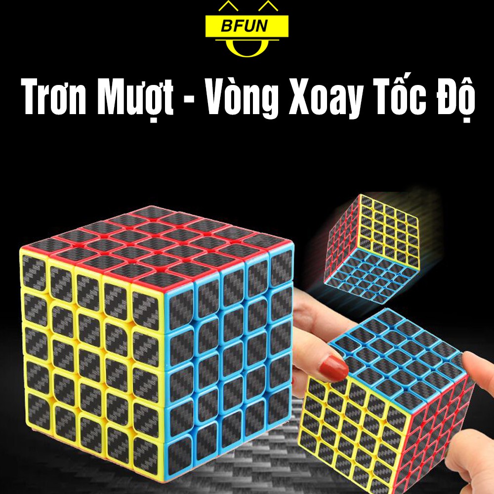 Rubik 5x5 (VIỀN MÀU) Loại Tốt NO.8923 - Khối Rubik Xoay Trơn, Đồ Chơi Trẻ Em BFUN (Shop có bán rubik 3x3, 2x2..)