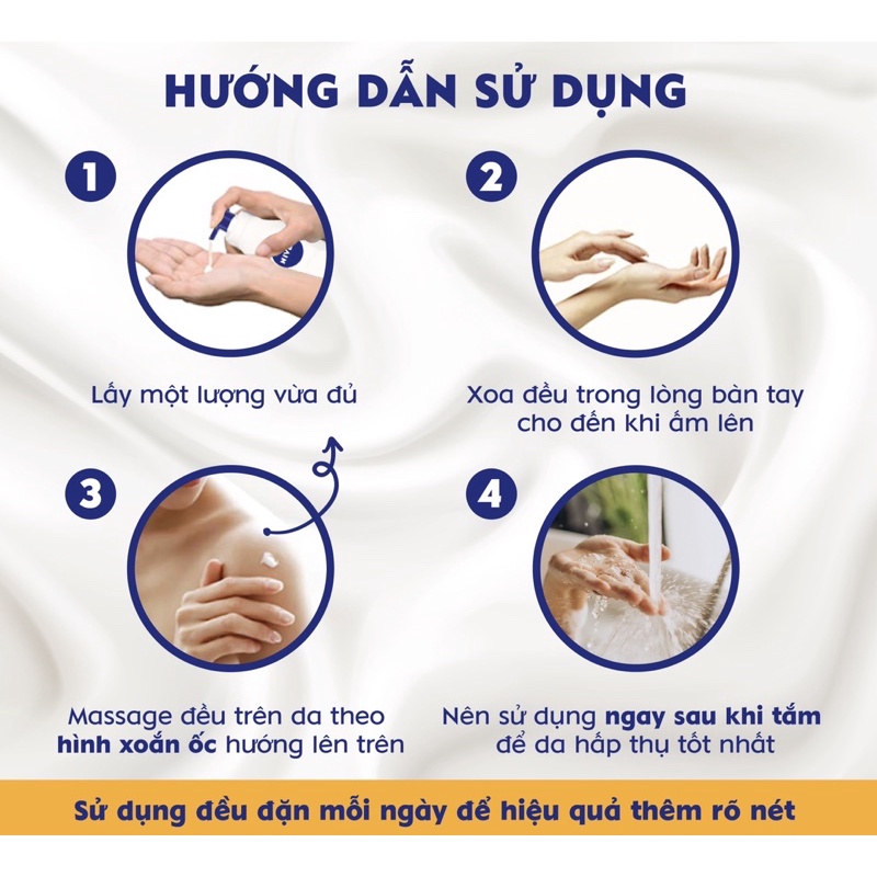 Sữa Dưỡng Thể Trắng Da, Sữa Dưỡng Ẩm Body, Lotion Dưỡng Ẩm Ban Ngày, Ban Đêm Và Chống Nắng Nivea 400ml