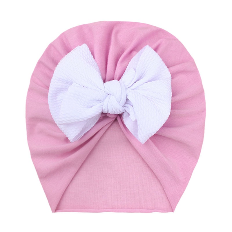 Mũ Turban Mềm Thắt Nơ Thời Trang Xuân Hè Cho Bé Gái Sơ Sinh