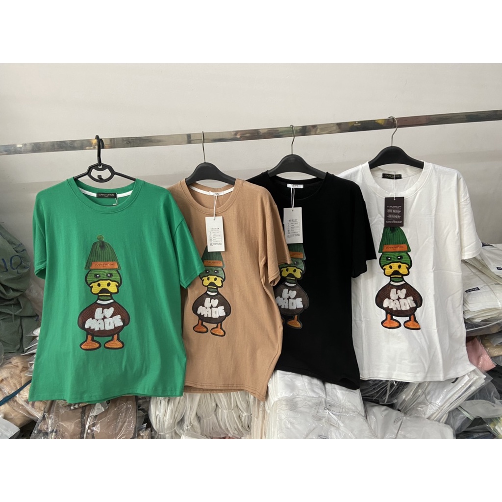 áo phông unisex in hình vịt hàng đẹp kaca HA0008