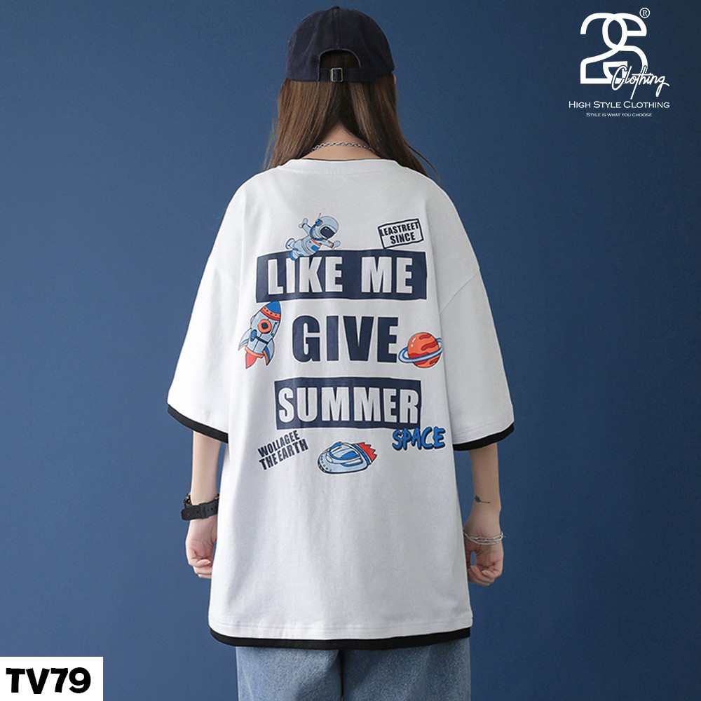 Áo Thun Nam Cổ Tròn Tay Lỡ 2s Clothing Áo Phông Nam Unisex Form Rộng Cotton Oversize Giá Rẻ Hình Chibi TV79 | BigBuy360 - bigbuy360.vn
