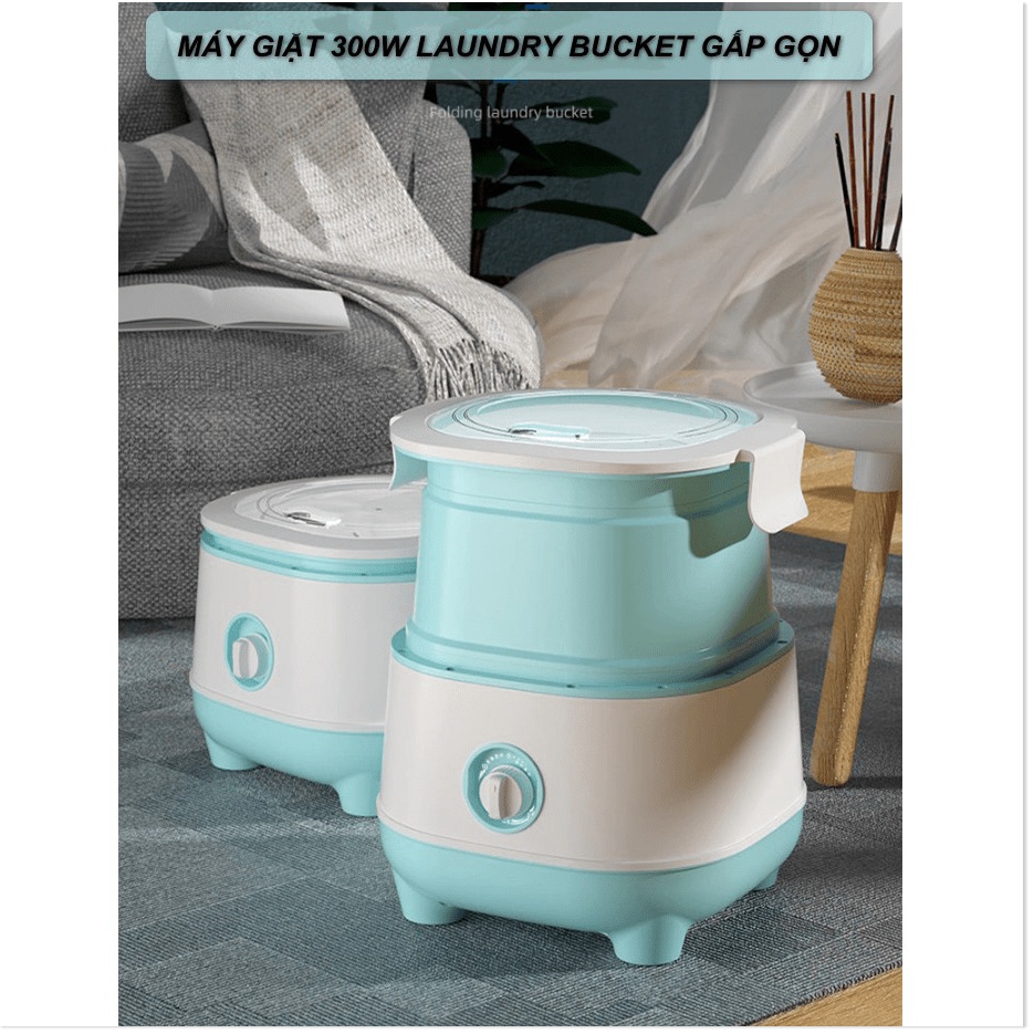 Hàng hot - MÁY GIẶT 300W siêu mạnh LAUNDRY BUCKET GẤP GỌN