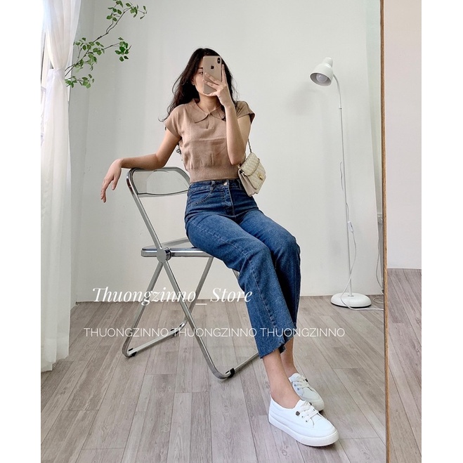 [Ảnh thật/Video]Quần ống đứng Xéo gấu kiểu Hàn Quốc Quần ống đứng ôm chân gọn dáng