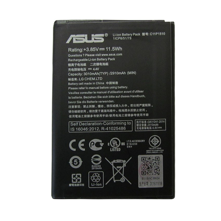 Pin Asus Zenfone GO 5.0 Z00VD, ZC500TG zin bảo hành đổi mới