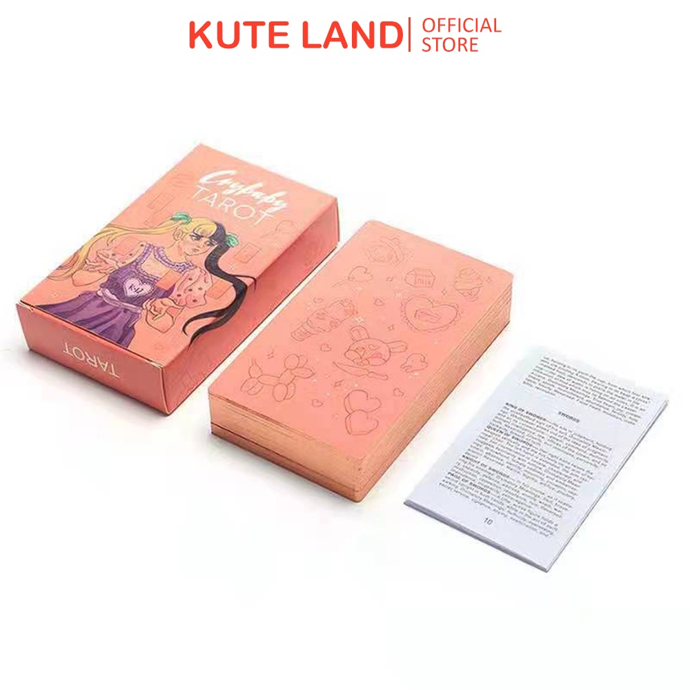 [Mạ Cạnh Size Gốc] Bài Tarot Crybaby Mạ Cạnh Hồng Tặng Đá Thanh Tẩy Và Hướng Dẫn S29