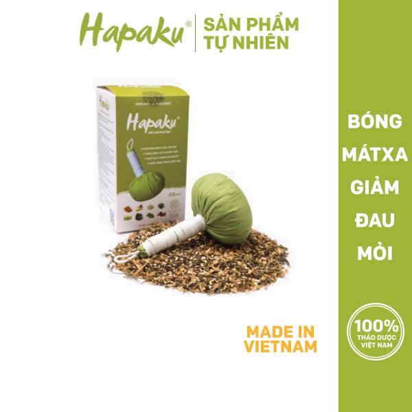 Bóng Mát Xa Cơ Thể HAPAKU, Thải Độc, Thư Giãn, Giảm Đau Nhức Mỏi Xương Khớp - Hộp 2 Quả 300g