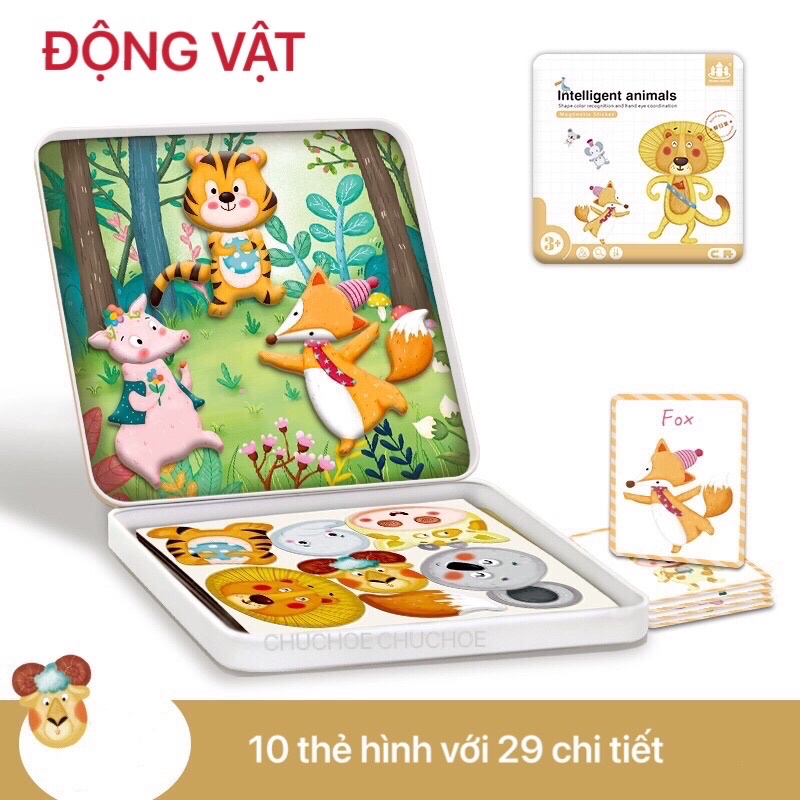 Đồ chơi cho bé ghép hình hoạt hình vui nhộn - trò chơi giáo dục phát triển trí não cho bé
