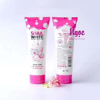 Sữa rửa mặt chiết xuất tinh chất ngọc trai và ốc sên 180ml Thái Lan