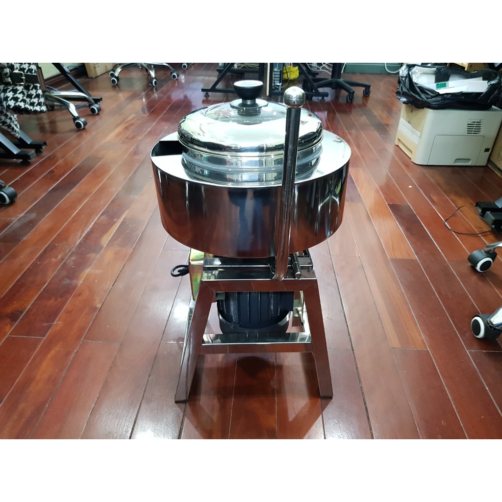 Máy xay thịt làm giò chả, máy đánh ruốc 2kg/mẻ có bao đá, chân đế vững chắc
