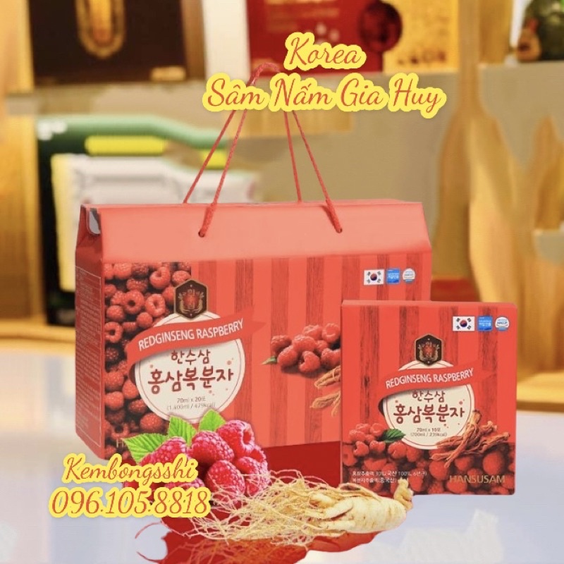 Nước Hồng Sâm Phúc Bồn Tử HANSUSAM HÀN QUỐC