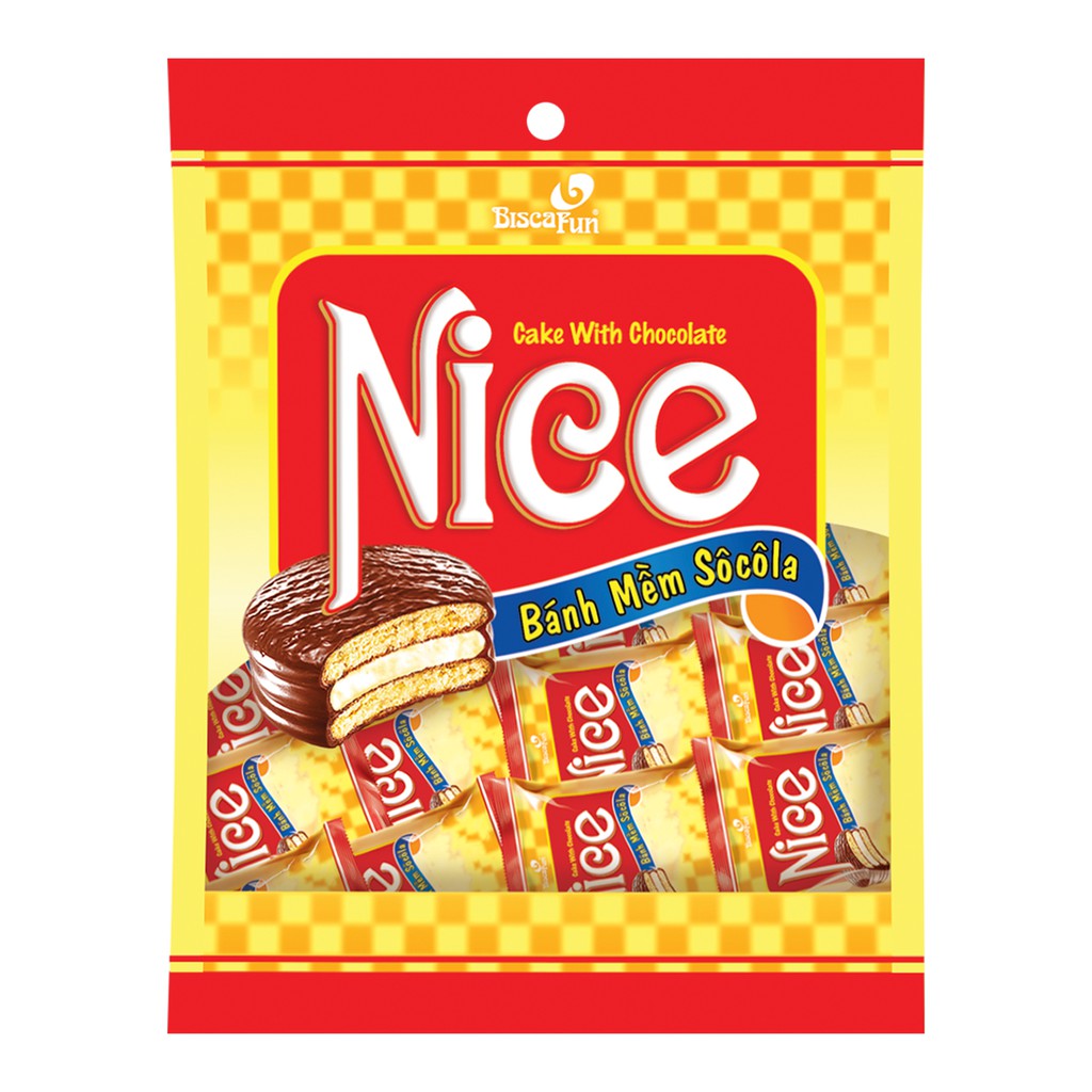 Bánh mềm phủ socola Nice 200gr