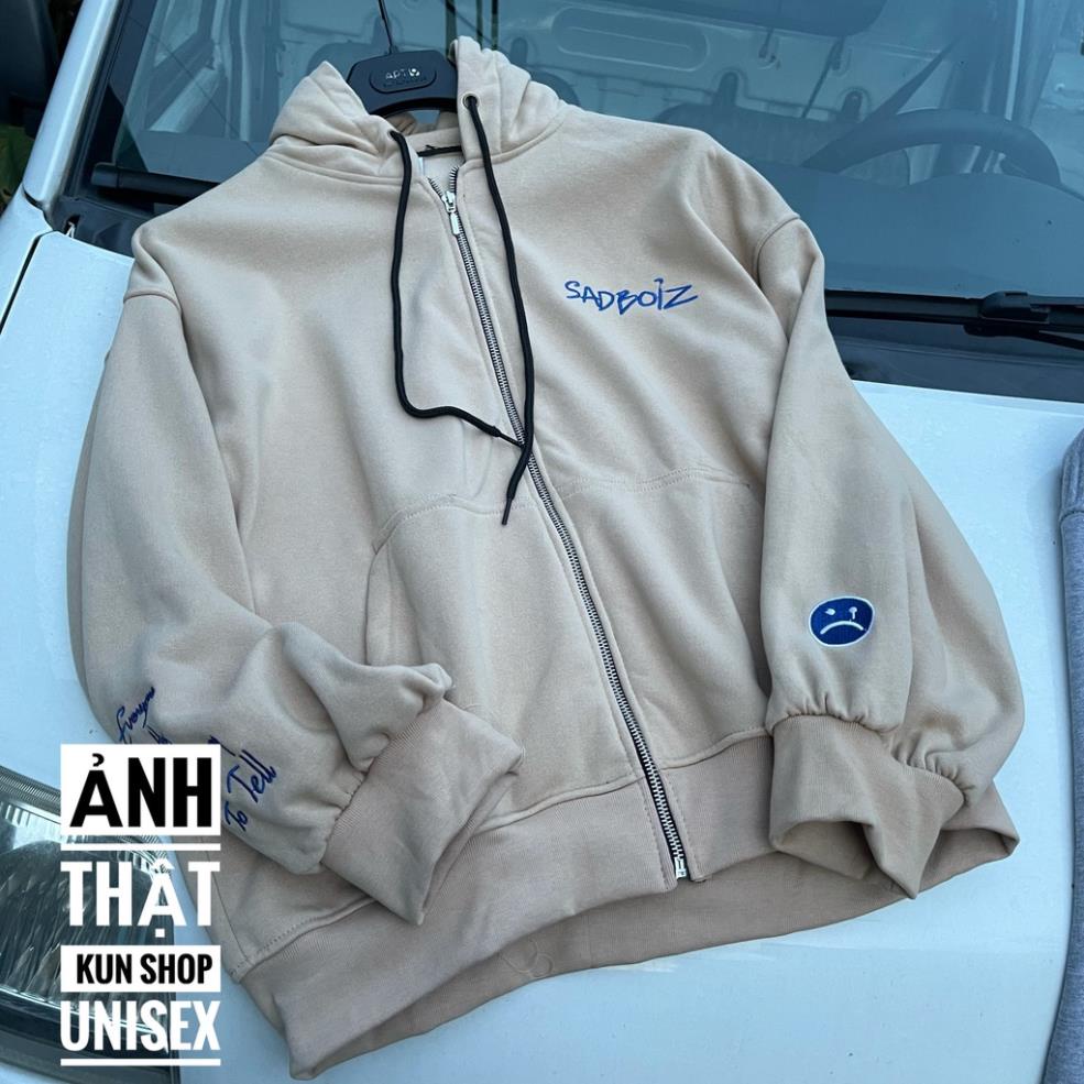 Áo khoác vintage sadstory hoodie Zipper áo khoác dây kéo sad boiz vintage sadboiz full tag