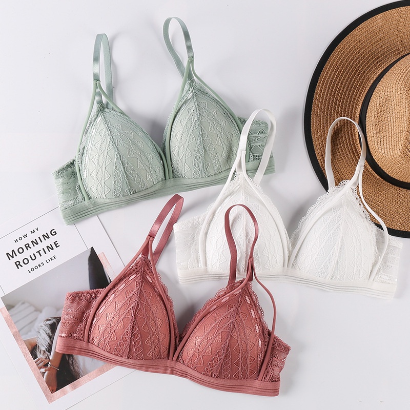 Áo Bralette ren không gọng đệm mỏng chất ren đẹp nhiều màu xinh_NuciFera AL40