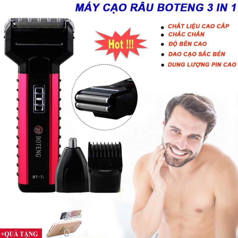 [BH 6 tháng] Tông đơ cắt tóc máy cạo râu tỉa lông mũi Boteng 3in1