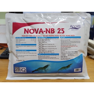 Men vi sinh xử lý nước, phân hủy thức ăn thừa, khử khí độc, giảm mầm bệnh ao tôm NB25 (Gói 1kg)
