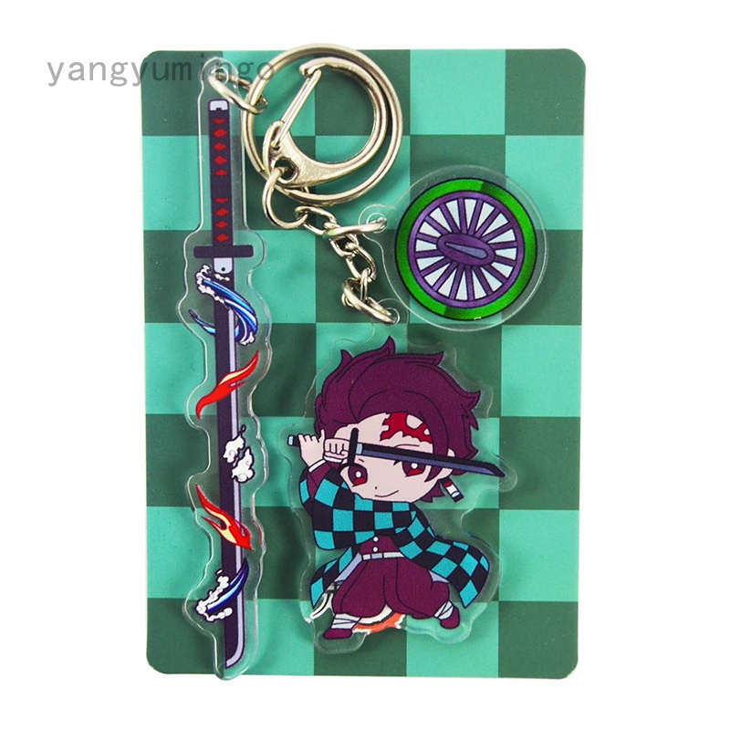 Móc Khóa Nhựa Acrylic Hình Thanh Kiếm Kimetsu No Yaiba