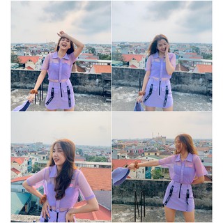 Chân váy chữ A Natthy Skirt 7 tím