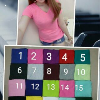 Áo thun cổ tim big sale