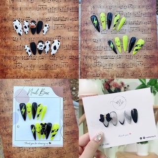 Nailbox thiết kế charm nơ, móng giả,móng úp