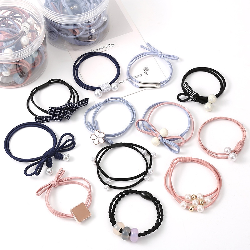 Dây buộc tóc trang trí phong cách Hàn Quốc- cột tóc nữ hình hoa dễ thương